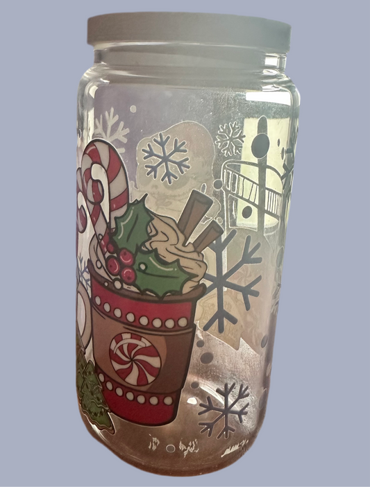 Nightmare before Christmas glass can raffle