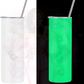 Glow in the dark sublimation tumbler